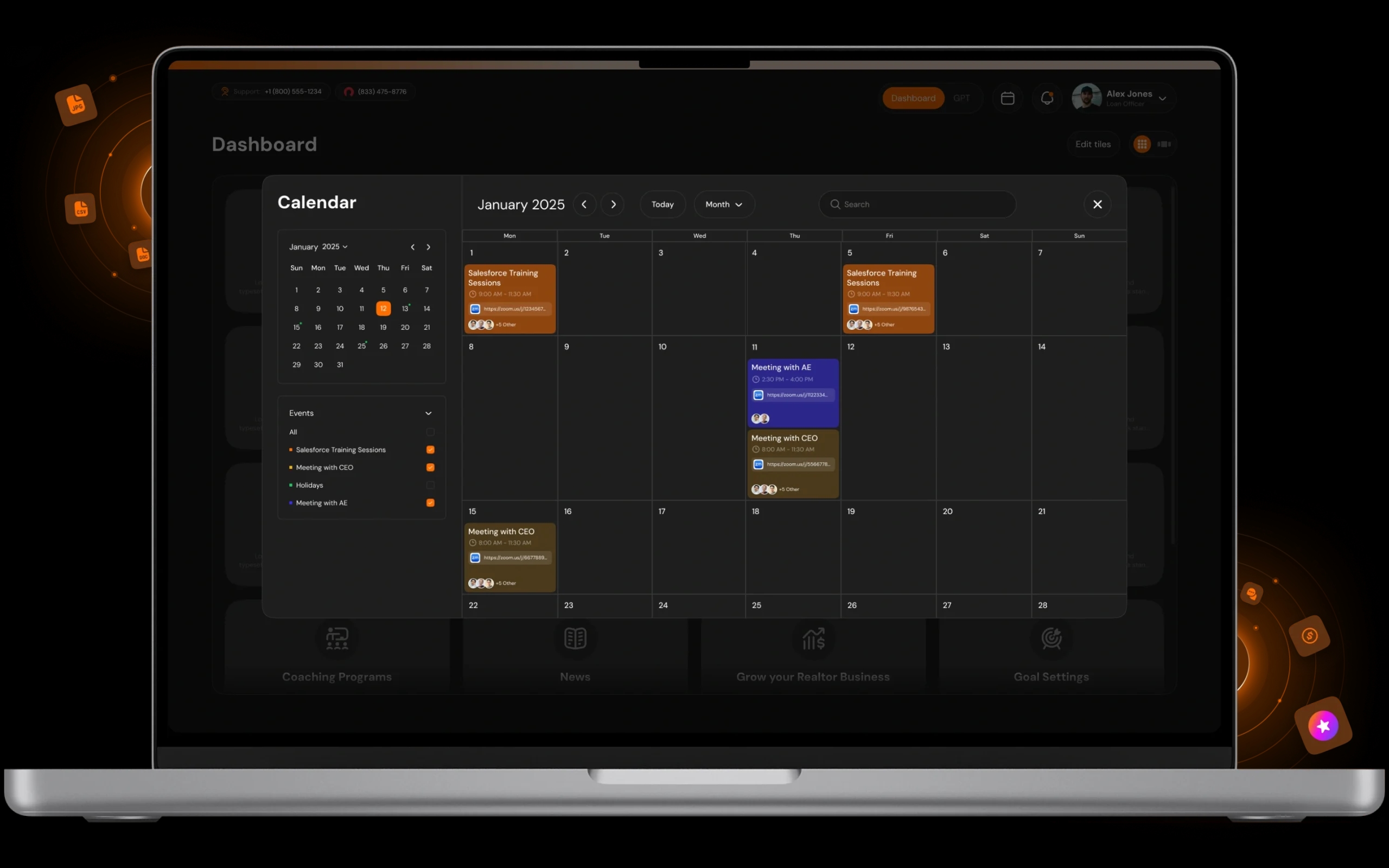 Training & Meeting Calendar